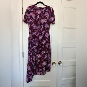 Who What Wear - Purple Floral Midi Dress